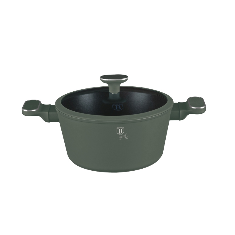 Caserolă cu înveliș și capac din titan 24 cm Colecția Verde Mat