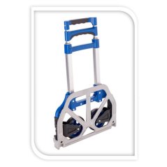 Cărucior pliabil din aluminiu, 70 kg, albastru