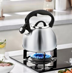 Ceainic cu fluier din oțel inoxidabil Bonn 2,5 l