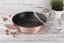 Pekáč kulatý s mramorovým povrchem a poklicí  28 cm Rosegold Metallic Line