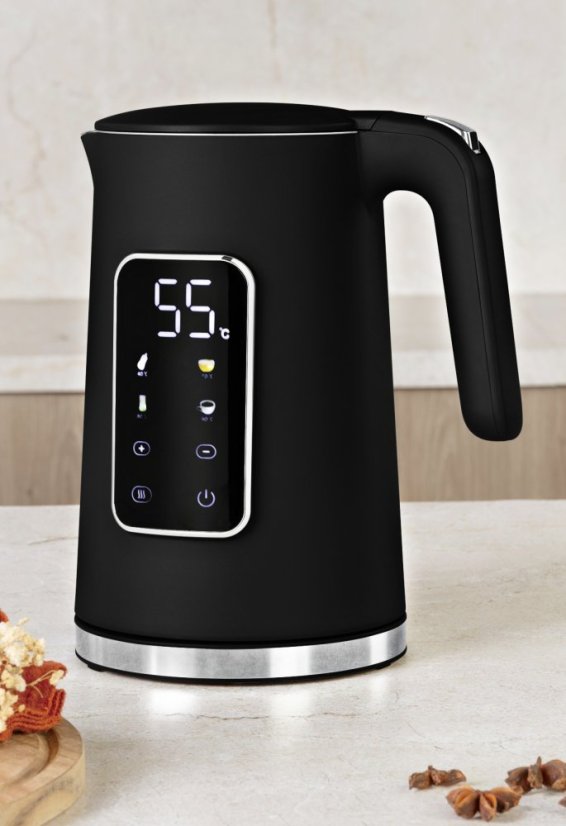 Rychlovarná konvice s regulací teploty digitální 1,7 l Matte Black Collection