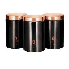 Dóza na potraviny sada 3 ks Black Rose Collection