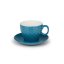 Cești și farfurioare pentru cappuccino ALPINA set de 8 albastru închis