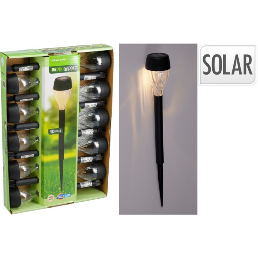 Lampa solární zahradní 10 ks 4,5 x 31,8 cm