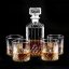 Set whisky cu decantor set de 4 bucati sticla taiata