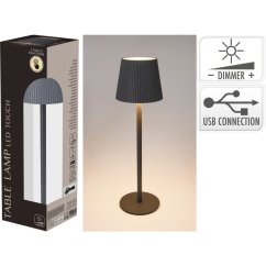 Stolová lampa 10 x 36 cm sivá