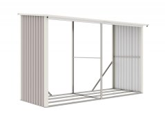 Magazin lemn G21 WOH 682 - 302 x 119 cm, gri