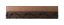 Bandă de tranziție G21 Cherry pentru plăci WPC, 30 x 7,5 cm drepte