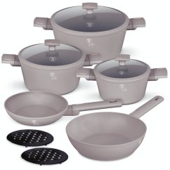 Sada nádobí s titanovým povrchem 10 ks Taupe Collection