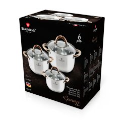 Sada nádobí nerez 6 ks Gourmet line Copper