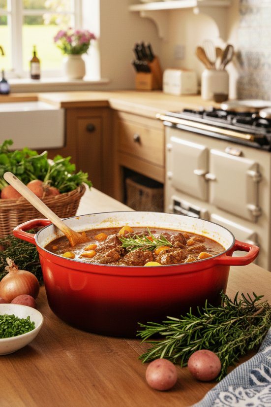 Pekáč s poklicí litinový Xanten 36 x 22 cm červený