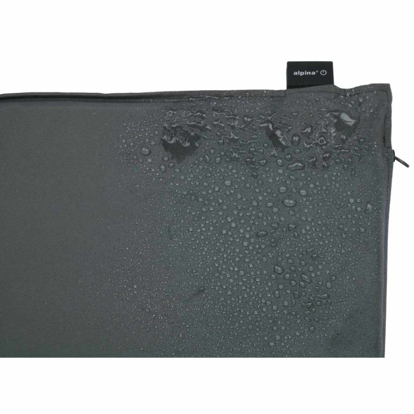 Elektricky vyhrievaný sedací vankúš vonkajší USB 45 x 45 cm tmavo sivý