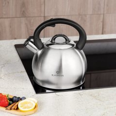 Fierbător fluier din oțel inoxidabil 3 L Silver Edition