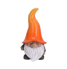 Záhradný trpaslík dekorácia 32,5 cm oranžová