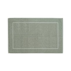 Koupelnová předložka LAVINIA 100% biobavlna světle šedá 60x100 cm