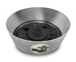 Maceta Prosperplast GRACIA LOW 28,5 cm efecto hormigón