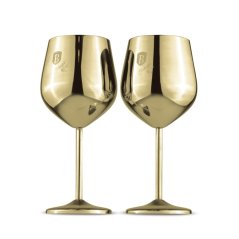 Sada sklenic 2 ks 400 ml na víno Gold