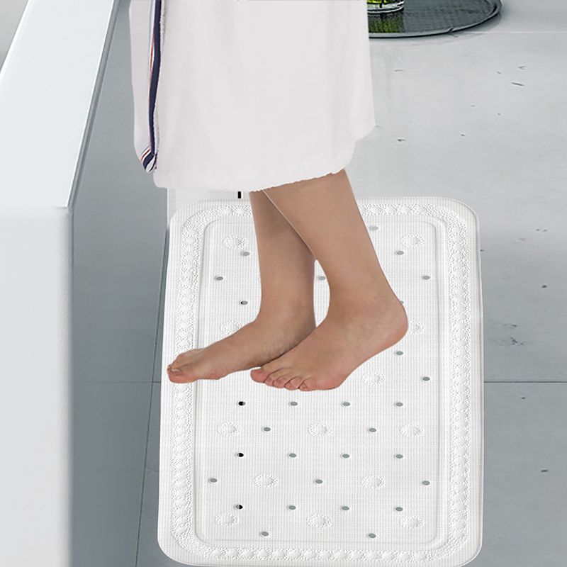 Alfombrilla de baño KRETA PVC blanco 72x36cm