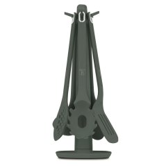 Kuchyňské náčiní ve stojanu sada 6 ks Matte Green Collection