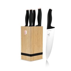 Sada nožů se stojanem BAMBOO 6 ks Black Rose Collection