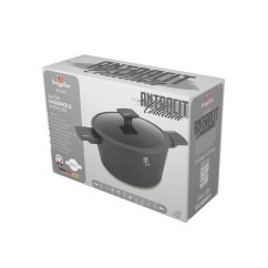 Kastrol s titanovým povrchem a poklicí 24 cm Antracit Collection