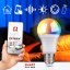 Chytrá žiarovka LED RGB WIFI biela + farebná E27