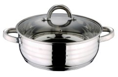Tava/oala cu capac din inox 28 cm Gourmet Line