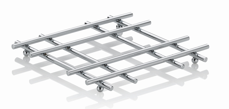 CARO vesela mat metal cromat 21x21cm