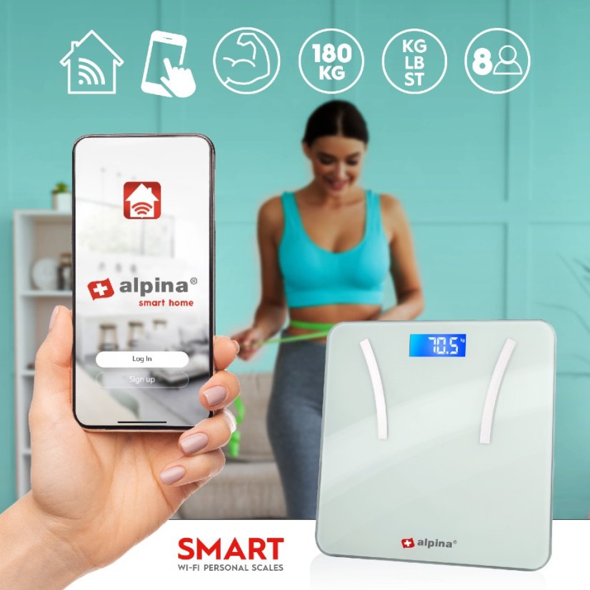 Chytrá osobní váha Smart s aplikací