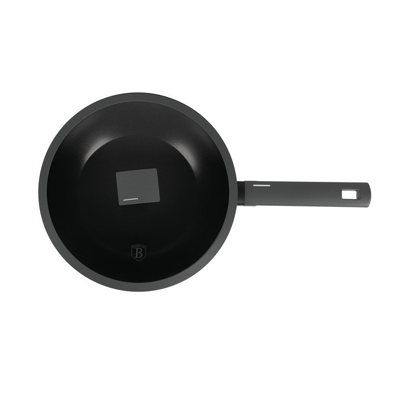 Panvica WOK s titánovým povrchom a pokrievkou 28 cm Antracit Collection