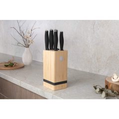 Sada nožů se stojanem BAMBOO 6 ks Matte Black Collection Sada nožů se stojanem BAMBOO 6 ks Matte Black Collection