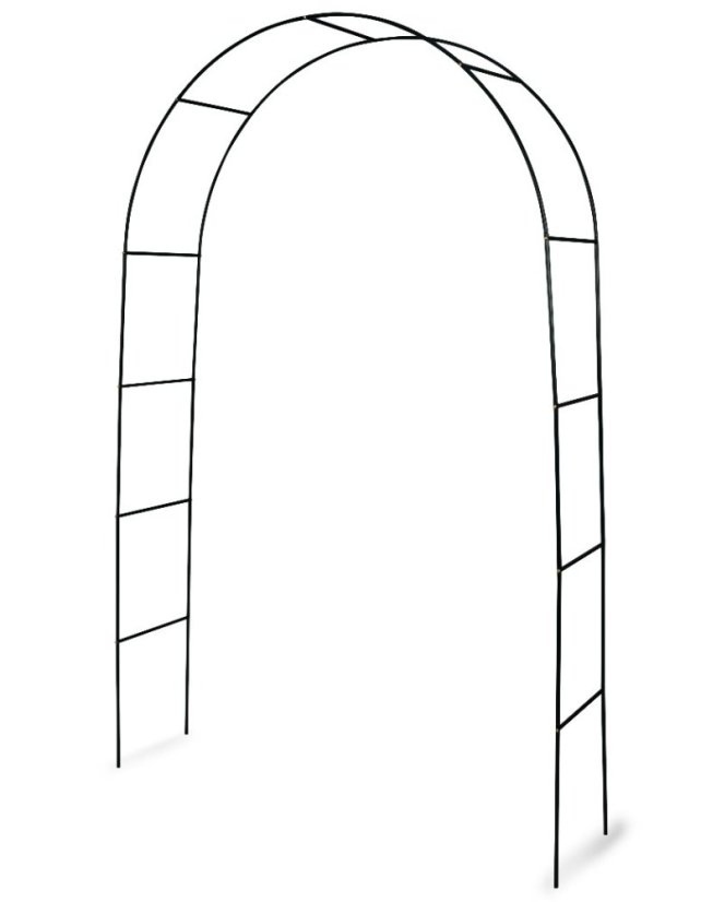 Arco de jardín para puerta de rosas 240 x 140 cm