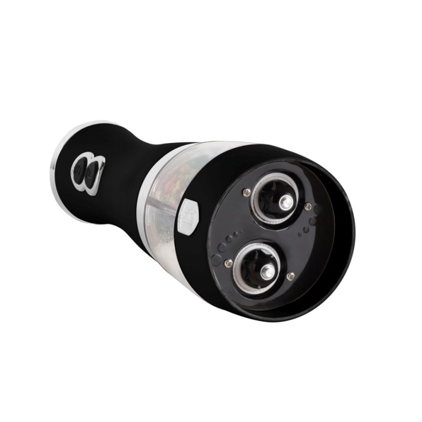 Măcinător electric de piper și sare Double Matte Black Collection