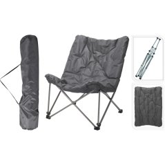 Scaun pliabil de camping cu pernă 91 cm