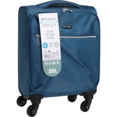 Bagaj de mână pe roți pentru avioane 30 l albastru