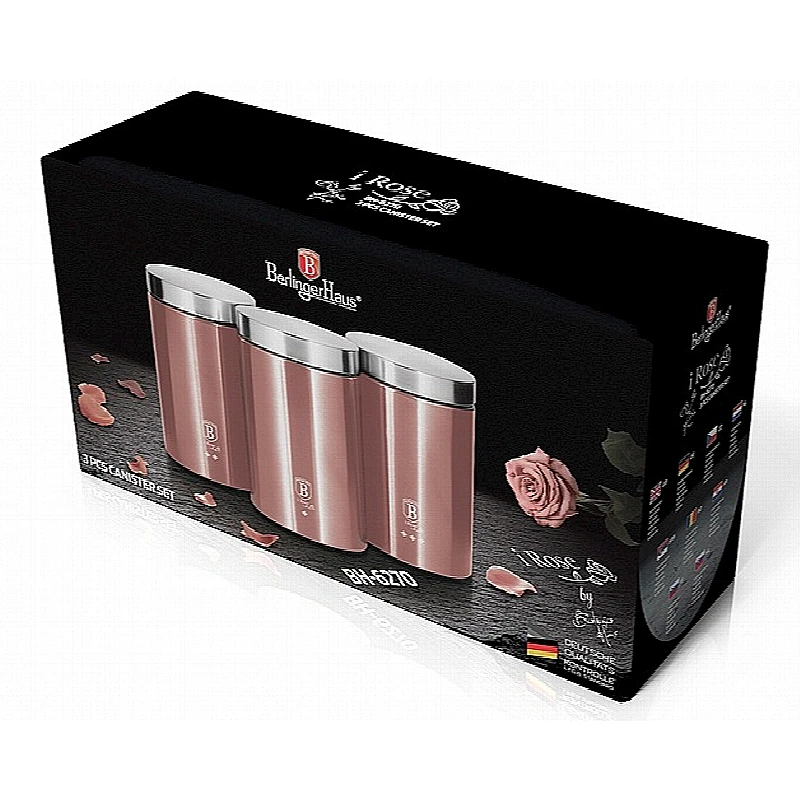 Súprava 3 kusov boxov na potraviny I-Rose Edition
