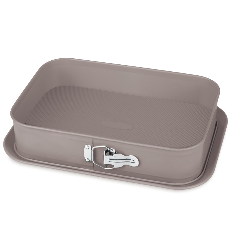 Forma na tortu hranatá s titánovým povrchom 39x27 cm Taupe Collection