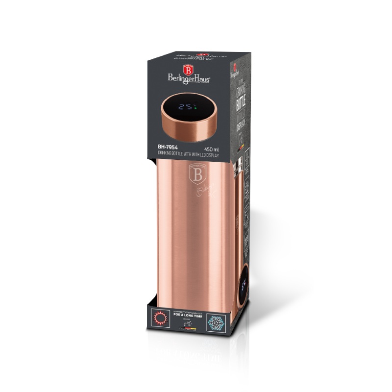 Termoska nerez s LED displejem 450 ml Rosegold Metallic Line
