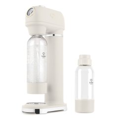 Výrobník sódy SODABAR + 2 fľaše matného krému - zlatá kolekcia