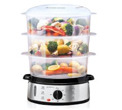 Parný hrniec elektrický trojposchodový 9 litrov 800 W