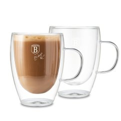 Sada šálok na cappuccino z dvojitého skla 300 ml 2 ks