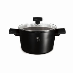 Kastról s pokrievkou a titánovým povrchom a vekom 24 cm Matte Black Collection