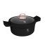 Kastrol s titanovým povrchem a poklicí 24 cm Black Rose Collection