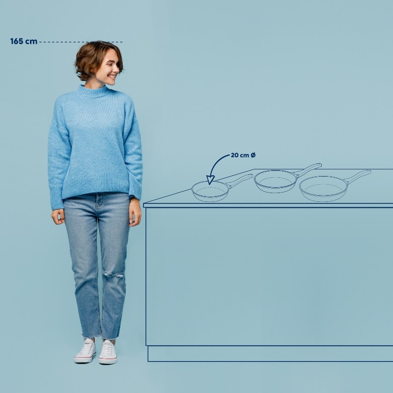 Pánev Vitana Gusto litý hliník šedá 20 x 5 cm 