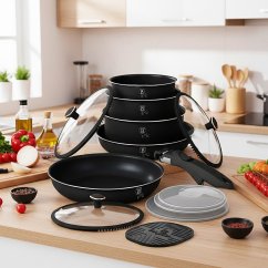 Sada nádobí s titanovým povrchem 13 ks Black Rose Collection