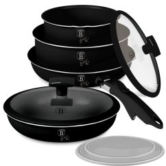 Sada nádobí s titanovým povrchem 9 ks Matte Black Collection