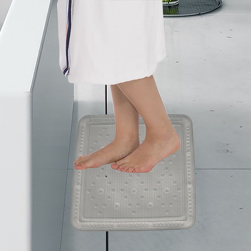 Alfombra de ducha KRETA PVC gris 55x55cm
