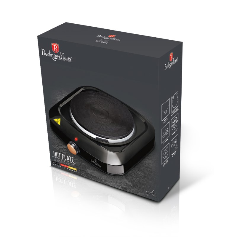 Elektrický varič jednoplatničkový 1500 W Black Rose Collection