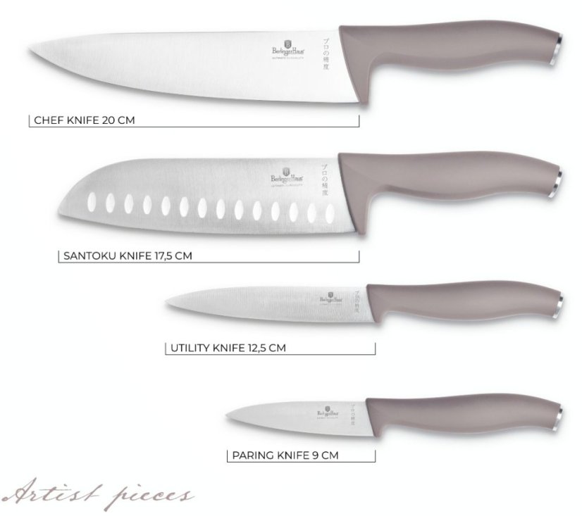 Sada nožů nerez 4 ks Taupe Collection