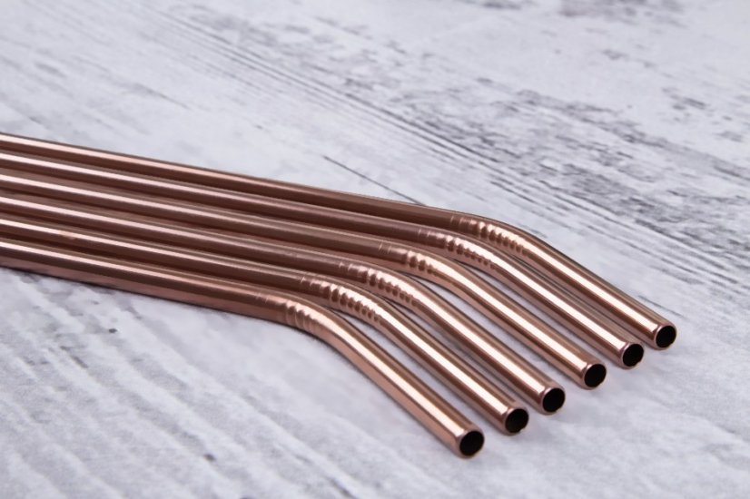 Brčko nerezové sada 6 ks Rosegold